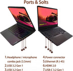 Lenovo 82K202D4AD IdeaPad 3 Pro Ryzen 5 RTX 2050 Gaming Laptop Bundle