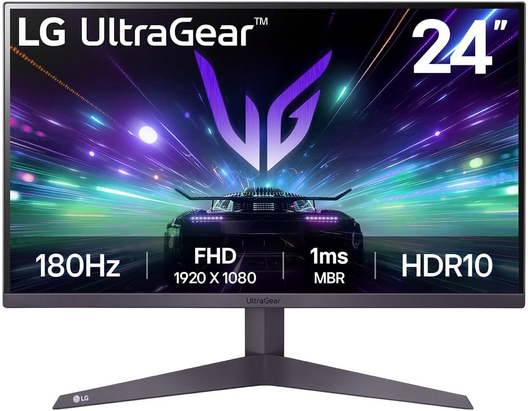 LG 24GS50F-B.AUSQ 24-inch FHD 180Hz UltraGear Gaming Monitor