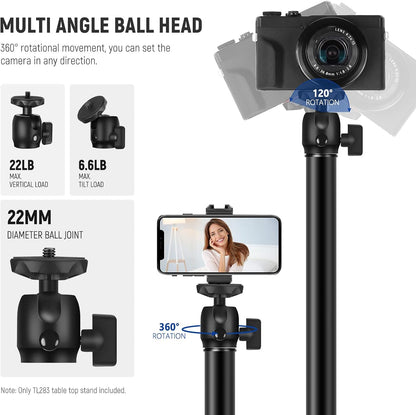 Neewer 10101878 Extendable Camera Desk Mount with Ball Head
