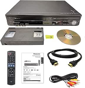 Panasonic VHS to DVD Recorder Combo (Renewed)