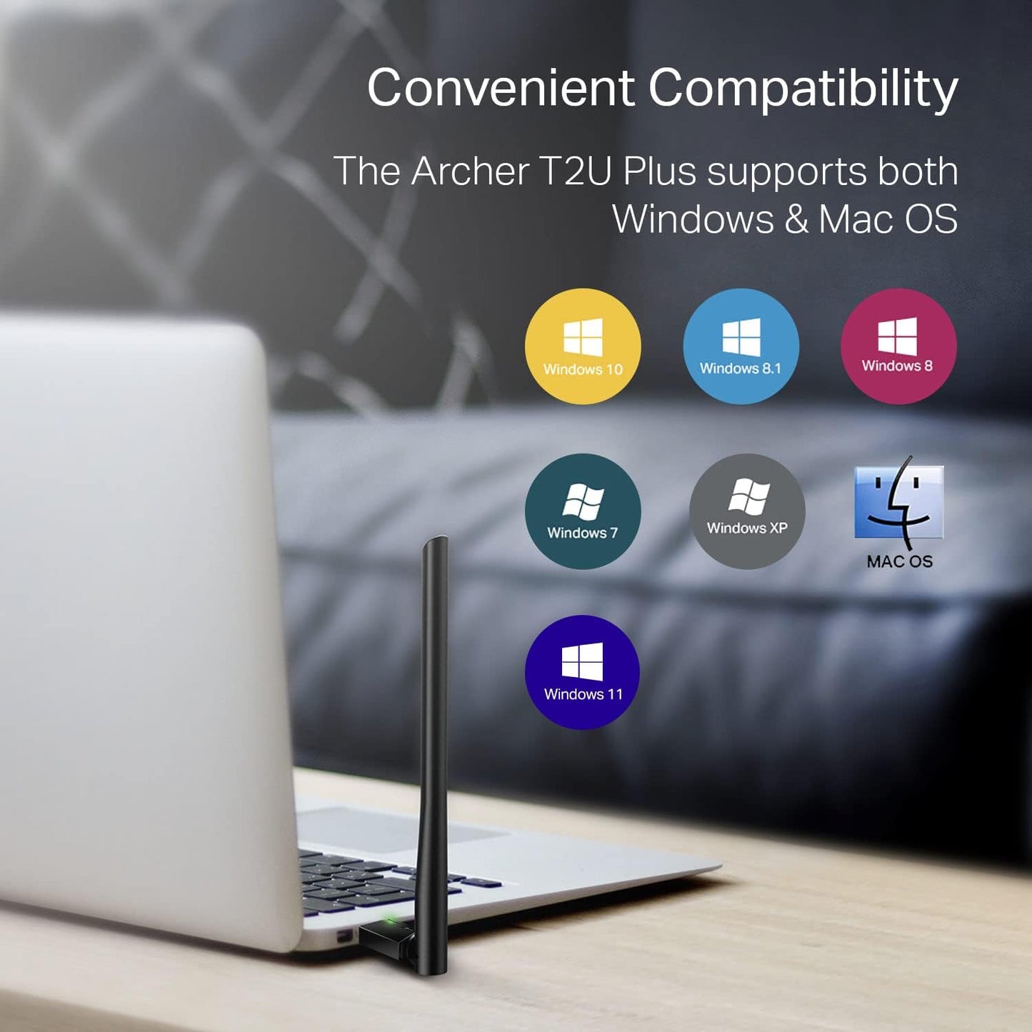 TP-Link Archer T2U plus AC600 USB WiFi Adapter
