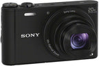 Sony DSCWX350/B 18MP Digital Camera Black 20x Zoom