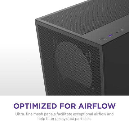 NZXT H5 Flow Black Compact ATX Gaming Case