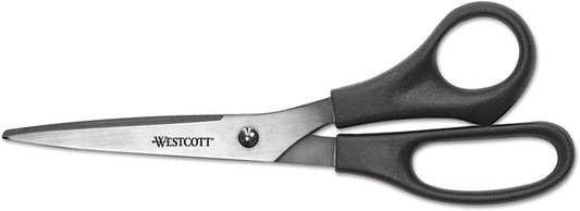 Westcott 16907 8" All Purpose Scissors 3-Pack - Black