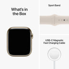 Apple MNV93LL/A-cr Watch Series 8 - Gold Cellular 41MM Renewed