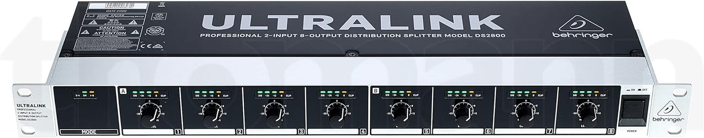 Behringer DS2800 2-Input 8-Output Audio Splitter