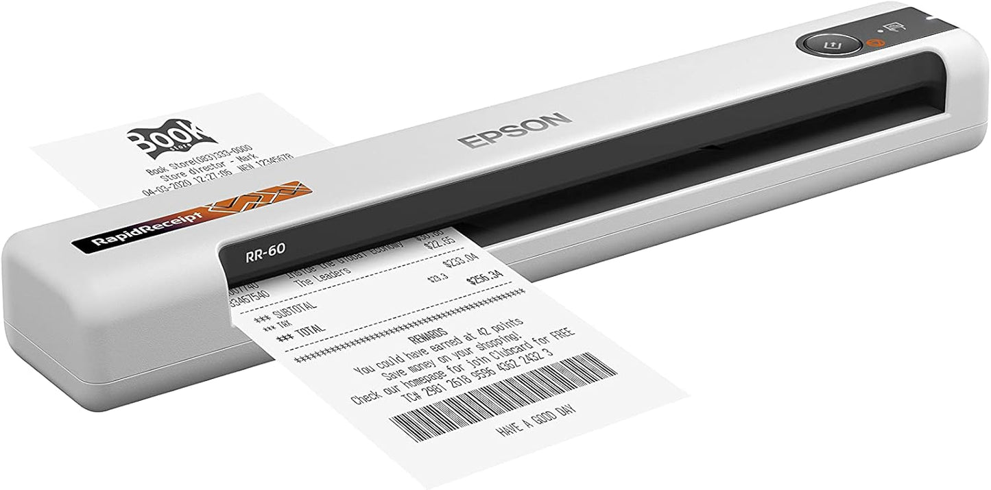 Epson B11B252204 RapidReceipt RR-60 Mobile Document Scanner