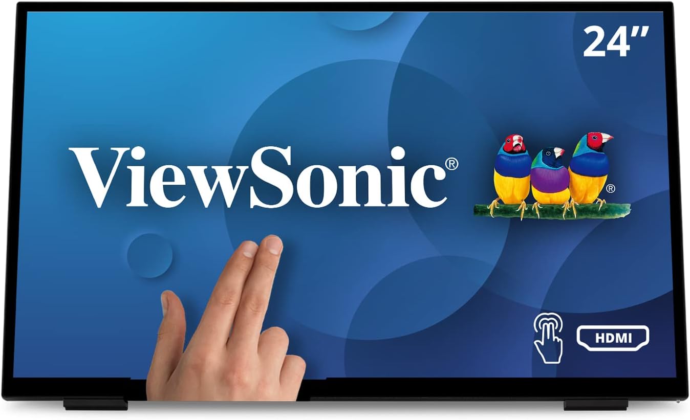 ViewSonic TD2465 24 Inch Touch Screen Monitor Ergonomic