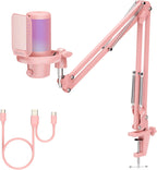 FEELWORLD VM1-AS-P-OF-EU Pink Gaming USB Microphone