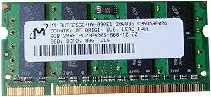 Sony PC2-6400 4GB (2x2GB) DDR2 Laptop Memory — main product image