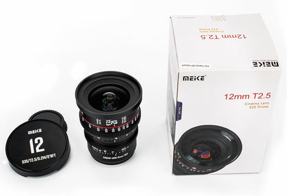 Meike 12mm T2.5 S35 Wide Angle Cinema Lens EF Mount