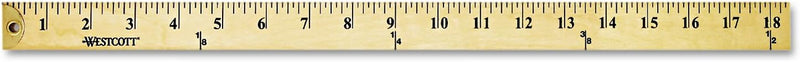 Westcott ACM10425 36-Inch Wood Yardstick with Metal Ends — main product image