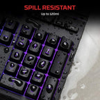 HyperX HX-KB5ME2-US-cr Alloy Core RGB Gaming Keyboard - Renewed