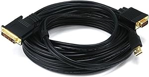 Monoprice 103038 25ft VGA & USB to M1-D Cable