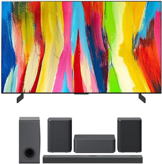 LG OLED48C2PUA 48" 4K Smart OLED Evo TV Bundle