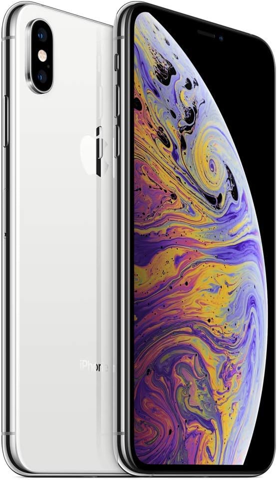 Apple iPhone XS Max 256GB Silver GSM Unlocked Renewed