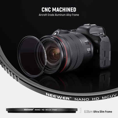 Neewer 10101410 77mm Ultra Slim UV Protection Filter