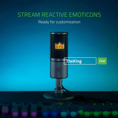 Razer RZ19-03060100-R3U1 Seiren Emote Streaming Microphone Emoticon Display
