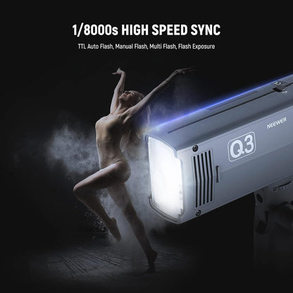 Neewer Q3 200Ws TTL Flash Strobe with Softbox