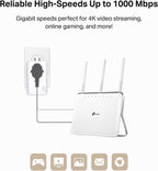TP-Link AV1000 Powerline Ethernet Adapter Kit (Renewed)