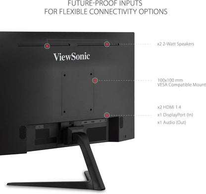 ViewSonic VX2418-P-MHD 24 Inch 165Hz 1ms Gaming Monitor