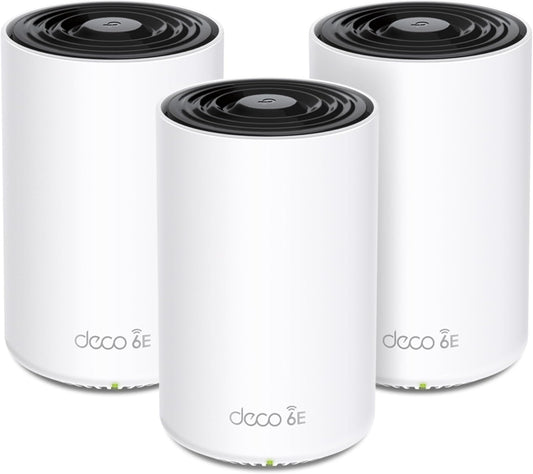 TP-Link Deco XE70 Pro(3-pack) AXE4900 Tri-Band Mesh WiFi 6E