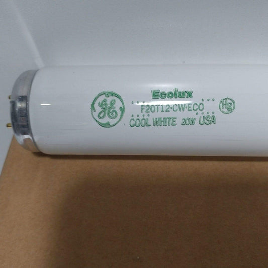 GE F20T12/CW/ECO 20W Cool White Fluorescent Tube (2-Pack)