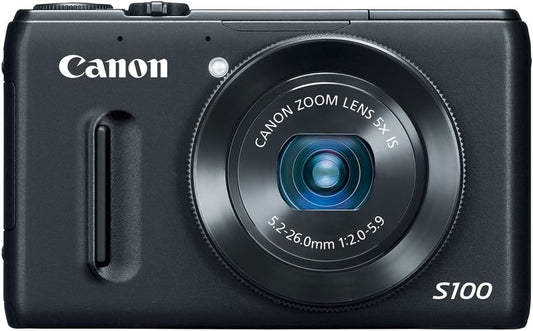 Canon PowerShot S100 (BK) 12.1MP Digital Camera 5x Zoom