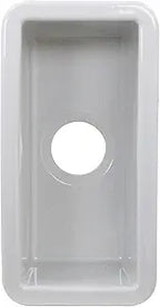 Misc Valet-prep or Bar Sink - White Rectangle Glossy