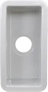 Misc Valet-prep or Bar Sink - White Rectangle Glossy — main product image