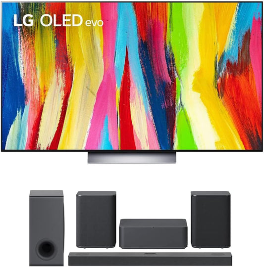 LG E81LGOLED55C2PUA 55" 4K OLED TV Soundbar Bundle