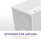 NZXT CC-H52FW-R1 H5 Flow RGB Compact ATX Gaming Case