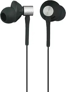 Sony MDREX85LP/BLK Soft Earbud Headphones with Clip