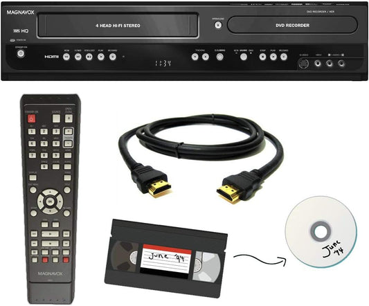Magnavox VHS to DVD Recorder Combo HDMI VCR