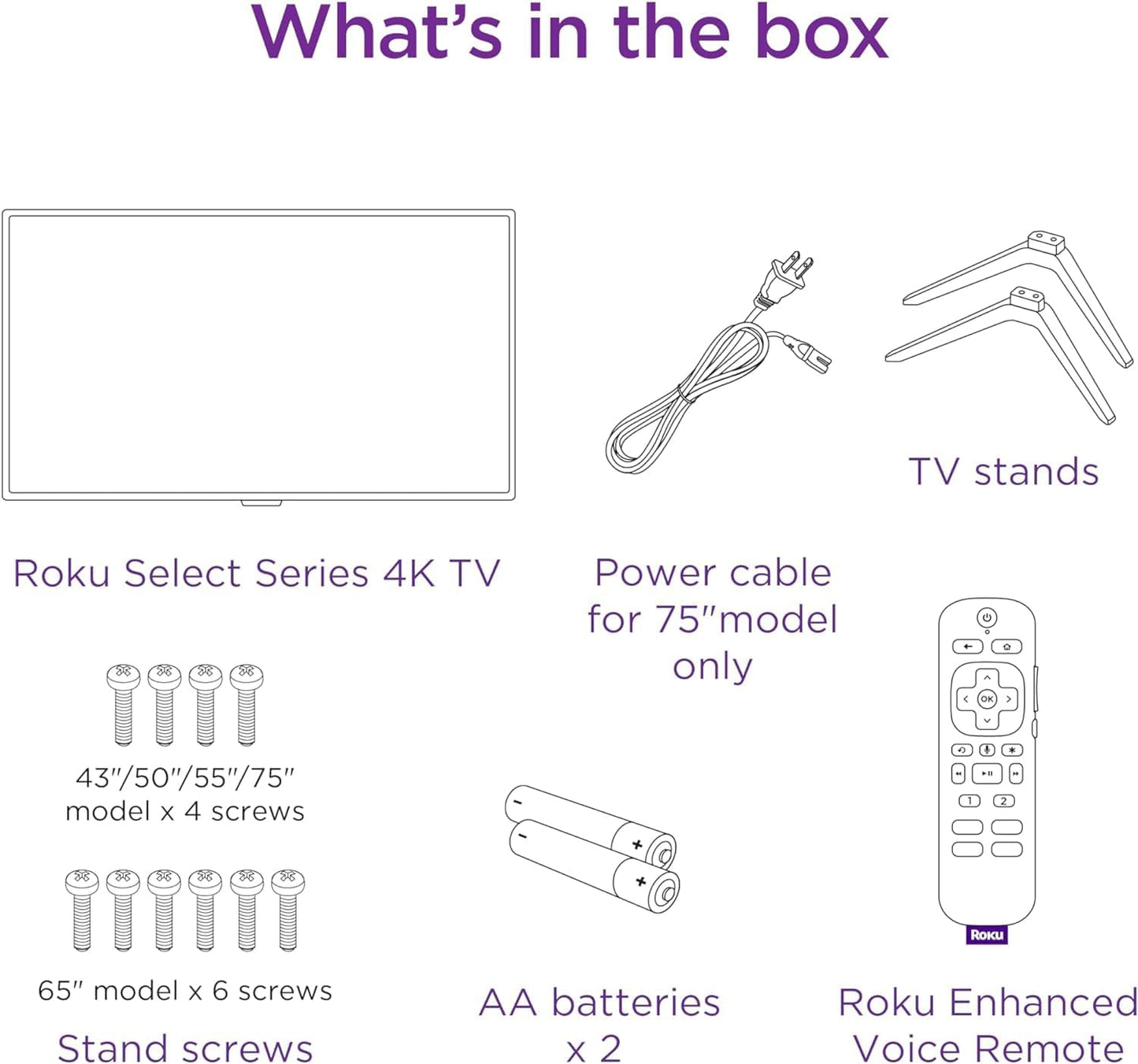 Roku 50R4A5R Smart TV: 50-Inch 4K HDR RokuTV Select Series