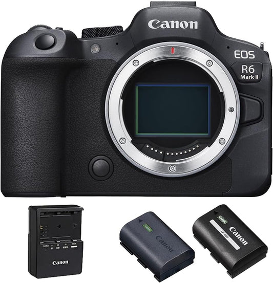Canon CAN5666C002-005 EOS R6 Mark II Mirrorless Camera + Battery