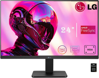 LG 24" FHD IPS Monitor 100Hz AMD FreeSync HDMI VGA
