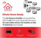 GE 34479 4-Way HD Digital TV Antenna Amplifier
