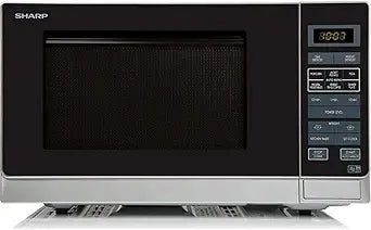Sharp R372SLM 25L Silver Solo Microwave — main product image