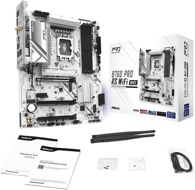 ASRock B760M PRO RS WIFI White Micro ATX DDR5 Motherboard