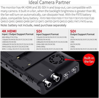 FEELWORLD LUT6S 6" 2600nit SDI HDMI Monitor Kit