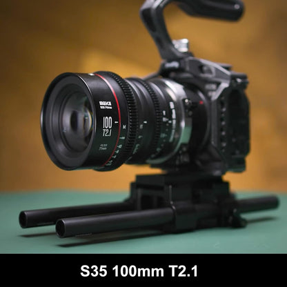 Meike 100mm T2.1 S35 EF Mount Cinema Lens - Manual Focus
