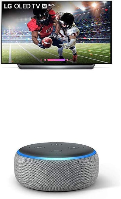 LG OLED65C8P 65" 4K OLED TV + Echo Dot Bundle (2018)