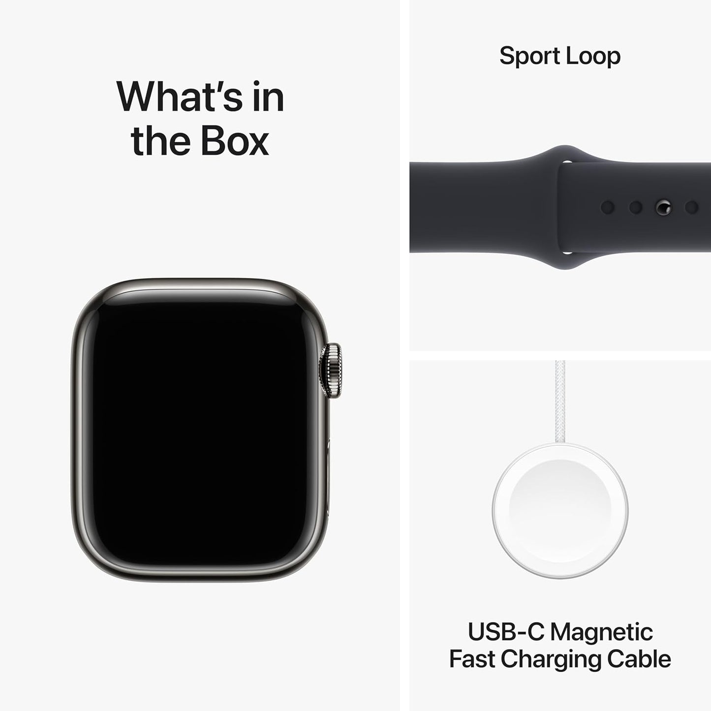 Apple MRJ93LL/A Watch Series 9 41mm GPS + Cellular Graphite Stainless Steel