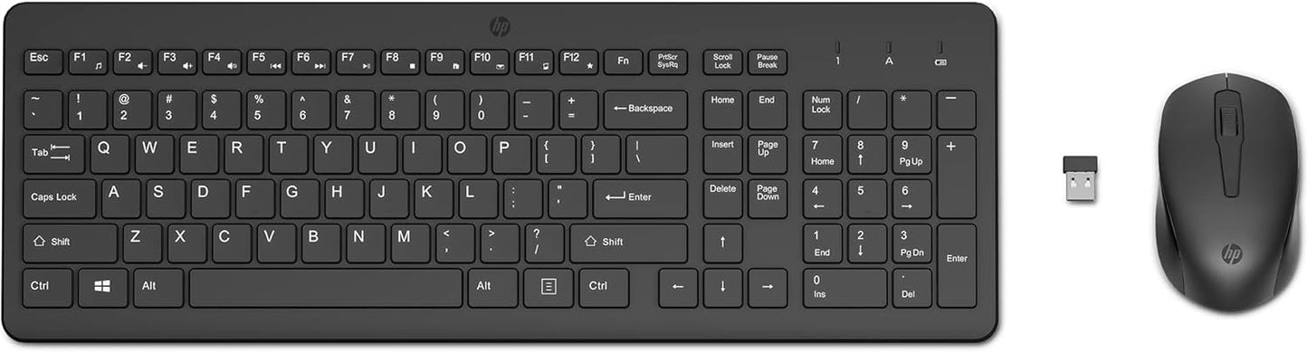 HP 2V9E6AA#ABL - 330 Wireless Keyboard and Mouse Combo - Black