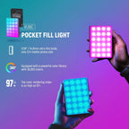 Neewer 10101760 RGB LED Phone Light with Clip