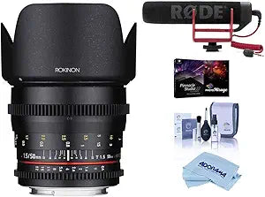 Rokinon 35mm T1.5 Cine Lens Micro Four Thirds Bundle