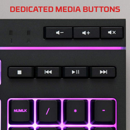 HyperX HX-KB5ME2 Alloy Core RGB Membrane Gaming Keyboard