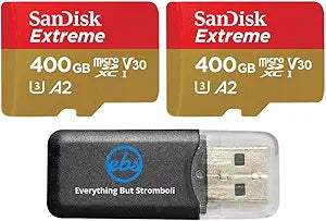 SanDisk 400GB_TF_Extreme_x2 GoPro Hero 9 MicroSD Card Bundle