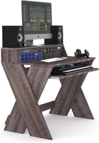 Glorious AMS-SOUND-DESK-COM-WAL Compact Studio Desk Walnut
